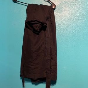 Wide leg tied flared pants